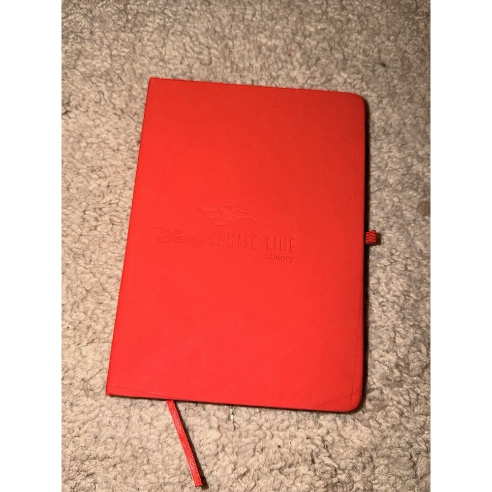 Disney Cruise Line Journal Faux leather Note Book DCL Red